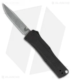 Benchmade Om 4850 D/A OTF Automatic Knife Black Aluminum (2.5" Satin)