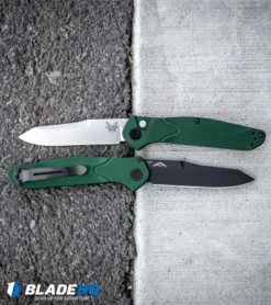 Benchmade Osborne 9400 Automatic Knife Green Aluminum (3.4" Satin) -Benchmade Shop Benchmade Osborne 9400 Automatic Knife Green Aluminum Black BHQ 113245 kp crack web
