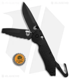 Benchmade Outlast OPTION Lock Rescue Knife Black G-10 (3.6" Black) 365BK -Benchmade Shop Benchmade Outlast OPTION Lock Rescue Black G 10 Black 365BK BHQ 92609 jr bottlecap