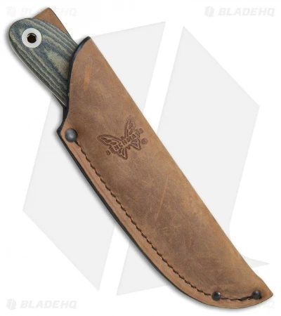 Benchmade Pardue Hunter Fixed Blade Knife OD Green Micarta (3.5" Satin) 15400 3 Benchmade Pardue Hunter Fixed Blade Knife OD Green Micarta (3.5" Satin) 15400 - Image 3