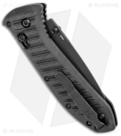 Benchmade Presidio II AXIS Lock Knife Black CF-Elite (3.72" Black Serr) 570SBK-1 -Benchmade Shop Benchmade Preidio II AXIS Lock Black CF Elite Black Serr 570SBK 1 BHQ 104899 jr side
