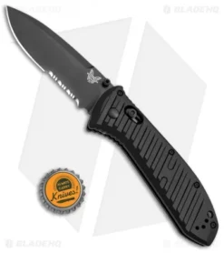 Benchmade 570SBK Presidio II AXIS Lock Folding Knife (3.7" Black Serr) -Benchmade Shop Benchmade Presidio II AXIS Black Serr 570SBK BHQ 51611 jr bottlecap