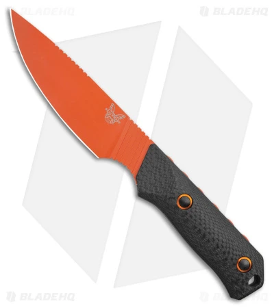 Benchmade Raghorn Hunting Fixed Blade Knife Carbon Fiber (4" Orange) 15600OR 1 Benchmade Raghorn Hunting Fixed Blade Knife Carbon Fiber (4" Orange) 15600OR