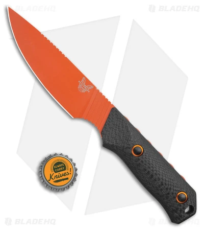 Benchmade Raghorn Hunting Fixed Blade Knife Carbon Fiber (4" Orange) 15600OR 5 Benchmade Raghorn Hunting Fixed Blade Knife Carbon Fiber (4" Orange) 15600OR - Image 5