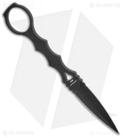 Benchmade SOCP Dagger Knife W/ Trainer Blade (3.22" Black) 176BK-Combo -Benchmade Shop Benchmade SOCP Dagger Trainer Blade Black 176BK COMBO BHQ 10140 jr spine