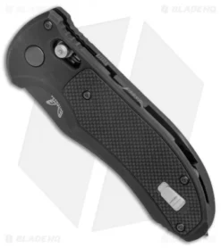 Benchmade Triage AXIS Lock Automatic Knife (3.58" Black Serr) 9170SBK -Benchmade Shop Benchmade Triage AXIS Lock Auto Black Serr 9170SBK BHQ 15157 jr spine