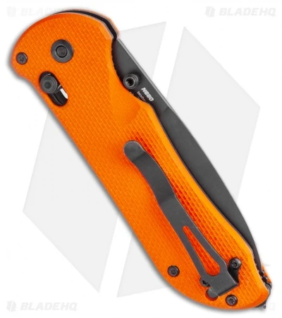 Benchmade Triage AXIS Lock Knife Orange G-10 (3.5" Black Serr) 916SBK-ORG 4 Benchmade Triage AXIS Lock Knife Orange G-10 (3.5" Black Serr) 916SBK-ORG - Image 4