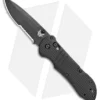 Benchmade 917SBK-1901 Triage Axis Lock Knife Black G-10 (3.4" Black Serr)