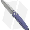 Benchmade Valet Gold Class AXIS Lock Knife Blue-Violet Ti (Damascus) 485-171
