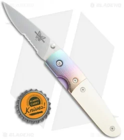 Vintage Benchmade Mel Pardue 850S Liner Lock Knife (2.8" Satin Serr) -Benchmade Shop Benchmade Vintage Mel Pardue LL Serr 850S BHQ 37226 jr bottlecap