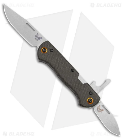 Benchmade Weekender Slip Joint Knife OD Green Micarta (3" SW) 317-1 1 Benchmade Weekender Slip Joint Knife OD Green Micarta (3" SW) 317-1