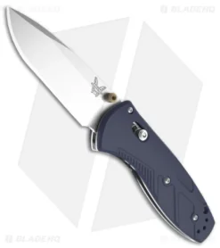 Benchmade Mini Barrage AXIS-Assist Knife Blue Richlite (2.91" Satin) 585-03