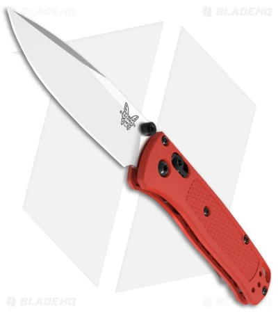 Benchmade Mini Bugout 533-04 AXIS Lock Knife Grivory Mesa Red (2.8" Satin) 1 Benchmade Mini Bugout 533-04 AXIS Lock Knife Grivory Mesa Red (2.8" Satin)