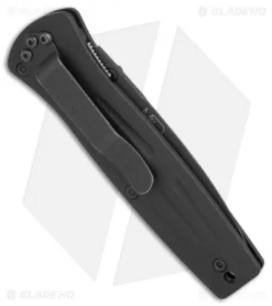 Vintage Benchmade 350 Mel Pardue Liner Lock Knife (3" Black Serr) -Benchmade Shop Vintage Benchmade 350 Mel Pardue black serr BHQ 71891 er side