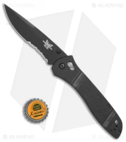 Vintage Benchmade 710 McHenry & Williams AXIS Lock Knife (4" Black Serr) -Benchmade Shop Vintage Benchmade 710 McHenry WIlliams black serr BHQ 71892 er size