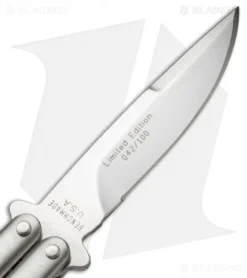 Rare Vintage Benchmade 30-SPL LE Bali-Song Butterfly Knife (3.5" Satin) #42 -Benchmade Shop benchmade 30 spl balisong special 042 blade cm