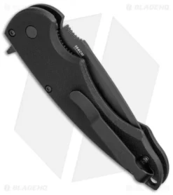 Benchmade Precinct Flipper Liner Lock Knife Black G-10 (3.3" Black) 320BK -Benchmade Shop benchmade 320bk precinct flipper side cm