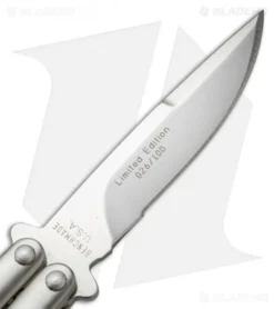 Rare Vintage Benchmade 35-SPL LE Bali-Song Butterfly Knife (3.5" Satin) #26 6 Rare Vintage Benchmade 35-SPL LE Bali-Song Butterfly Knife (3.5" Satin) #26 -Benchmade Shop benchmade 35 spl balisong special 026 blade cm