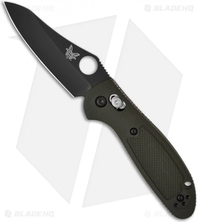 Benchmade Mini Griptilian AXIS Lock Knife Olive Drab (2.91" Black) 555BKHGOD 1 Benchmade Mini Griptilian AXIS Lock Knife Olive Drab (2.91" Black) 555BKHGOD