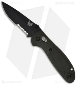 Benchmade Mini Griptilian AXIS Lock Knife Olive Drab (2.91" Black Serr) 556SBKOD