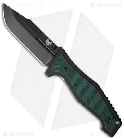 Benchmade Vicar Liner Lock Knife Green/Black G-10 (3.86" Black) 757BK 1 Benchmade Vicar Liner Lock Knife Green/Black G-10 (3.86" Black) 757BK