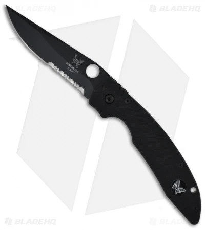 Vintage Benchmade AFCK Folding Knife (4" Black Serr) 800SBT 1 Vintage Benchmade AFCK Folding Knife (4" Black Serr) 800SBT