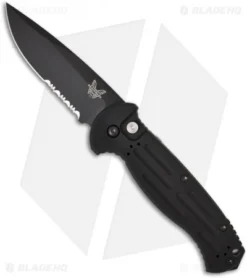 Benchmade 9051SBK AFO II Automatic Knife (3.56" Black Serr)