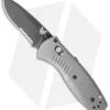 Benchmade Mini Barrage AXIS-Assist Knife Gray G-10 (2.91" Black Serr) 585SBK-2