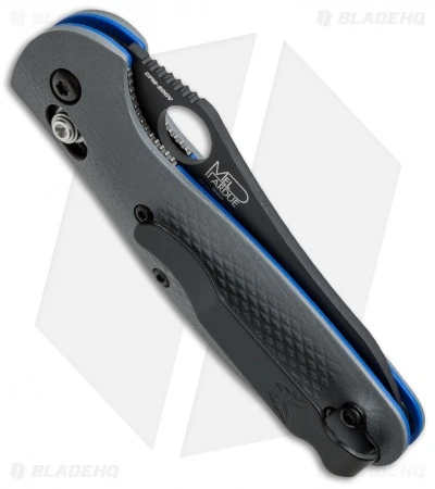 Benchmade Mini Griptilian AXIS Lock Knife Gray/Blue G-10 (2.91" Black) 555BK-1 3 Benchmade Mini Griptilian AXIS Lock Knife Gray/Blue G-10 (2.91" Black) 555BK-1 - Image 3