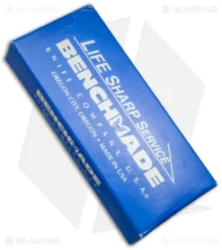 Vintage Benchmade Leopard 612S-BLU Liner Lock Knife (3.0" Satin Serr) -Benchmade Shop benchmade old box cm 2