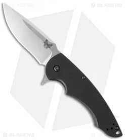 Benchmade Precinct Flipper Liner Lock Knife Black G-10 (3.3" Satin) Ball 320