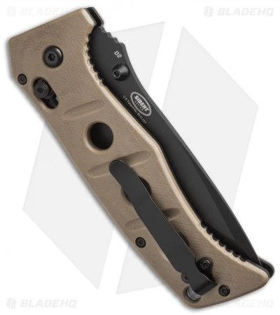 Benchmade Sibert 275SBKSN Adamas AXIS Lock Knife Tan G-10 (3.82" Black Serr) 2 Benchmade Sibert 275SBKSN Adamas AXIS Lock Knife Tan G-10 (3.82" Black Serr) - Image 2