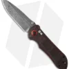 Benchmade 908-161 Stryker II AXIS Lock Knife Red/Black CF (3.57" Damasteel) Gold