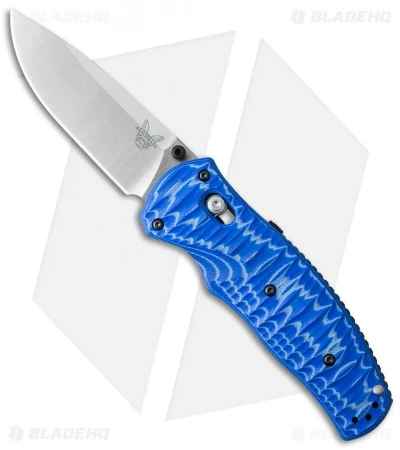 Benchmade Volli AXIS-Assist Knife Blue G-10 (3.26" Satin) 1000001-1601 1 Benchmade Volli AXIS-Assist Knife Blue G-10 (3.26" Satin) 1000001-1601