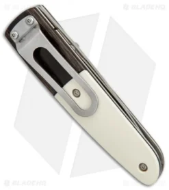 Vintage Benchmade 850-01 Mel Pardue Knife Black Dymondwood/Ivory (2.8" Satin) -Benchmade Shop vintage benchmade 850 01 Mel Pardue black dymondwood ivory BHQ 37799 er side